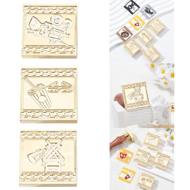 Sealing Stamp Head Wax Stamp Head Emboss Sealing Metal Scrapbooking Stamp Head