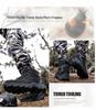 Men's Plus Size Military Combat Boots - Mid-Top Desert Workwear for Outdoor Camping and Security