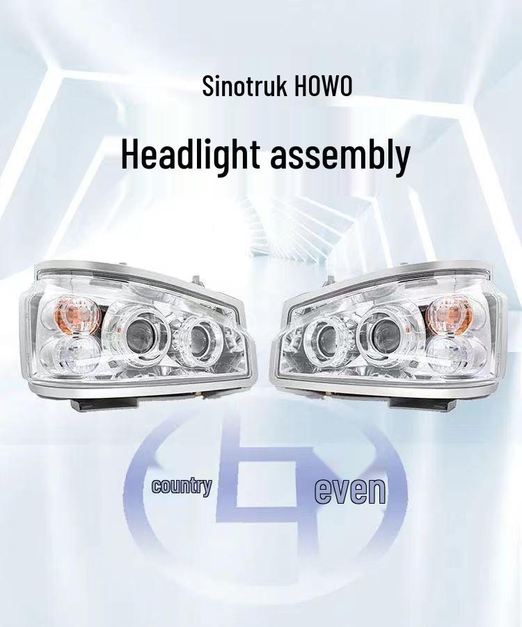Sinotruk Howo 380/336 Dual-Lens Full LED Headlights - Super Bright Spotlight Flow
