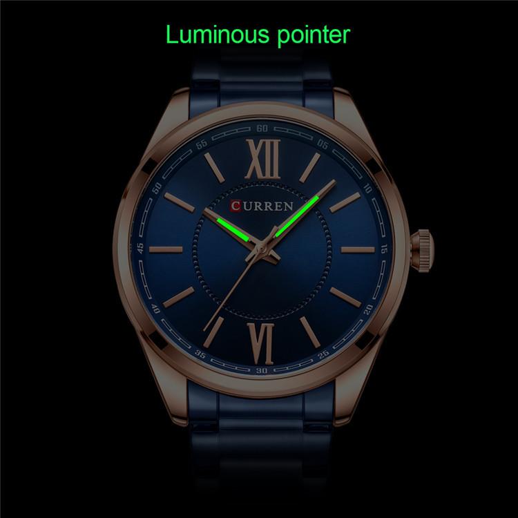 CURREN Men's Sports Watch Men's Quartz Steel Belt Business Sports Watch