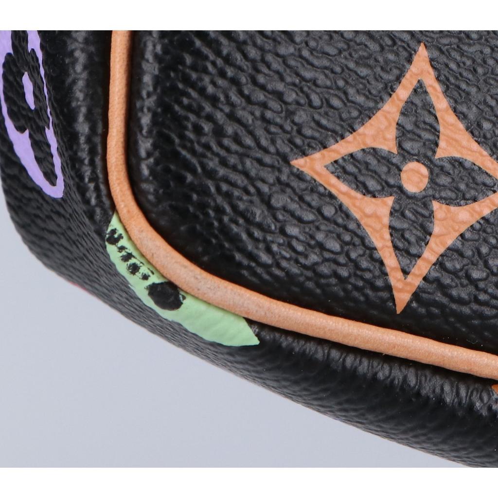 LOUIS VUITTON M92648 2008 Monogram Noir Pochette Handbag Black x multicolorUsed