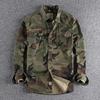 Men Camouflage Cargo Shirts Durable Outdoor Hiking Sport Daily Military Style Casual Youth Pocket Breasted Camicia