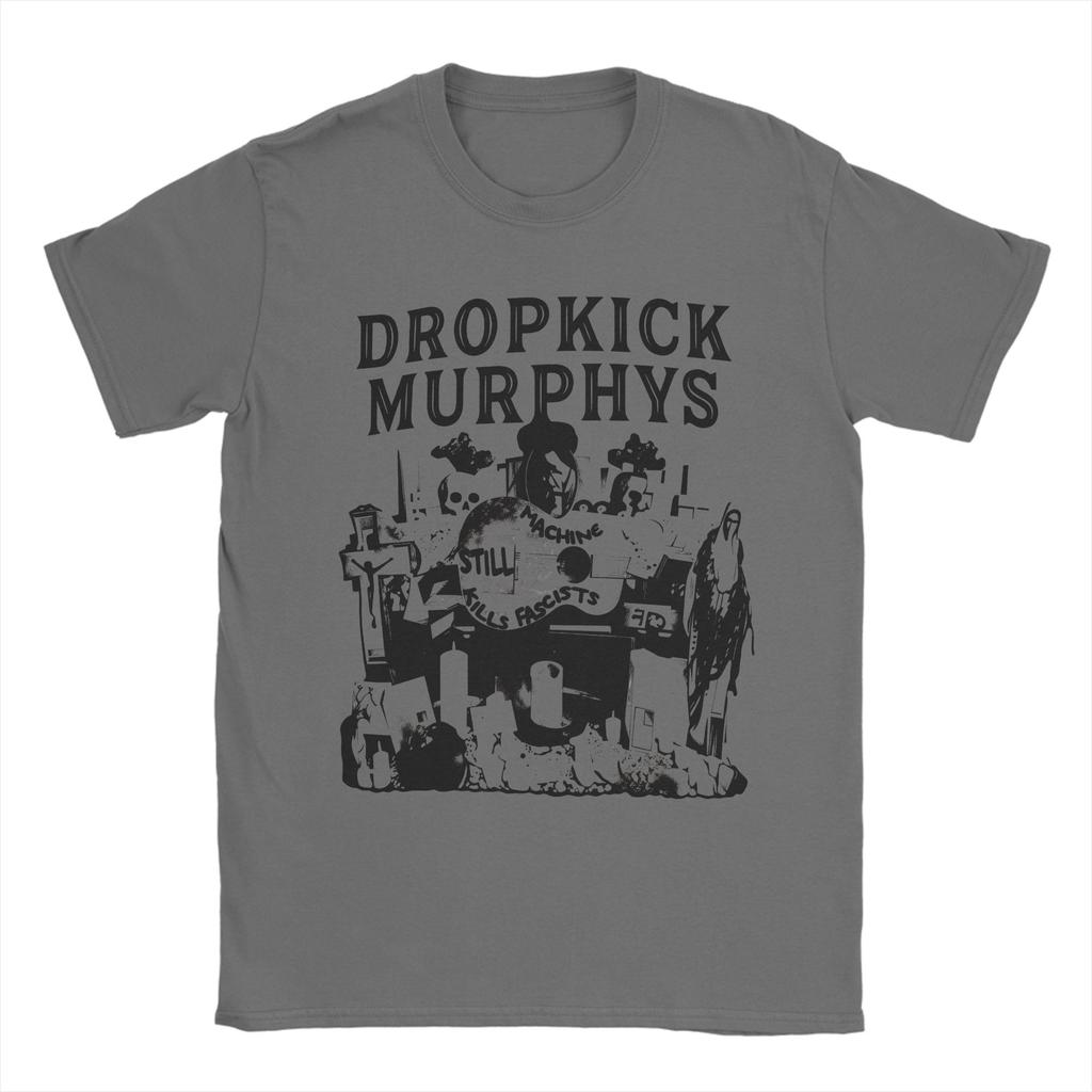 T-shirt Vintage Été Dropkick Murphys T-shirts Hipster T-shirt 100% Coton pour Hommes Y2K Rétro Ample Manches Courtes Hauts T-shirts