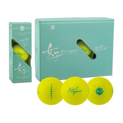 Kasco Zeus Impact 3 Golf Pearl Yellow Women's Balls,