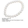 Magnetic Curtain Tiebacks with Pearls & Rhinestones, No Drill Window Curtain Holders, Elegant Luxury Curtain Tie Backs for Living Room, Bedroom