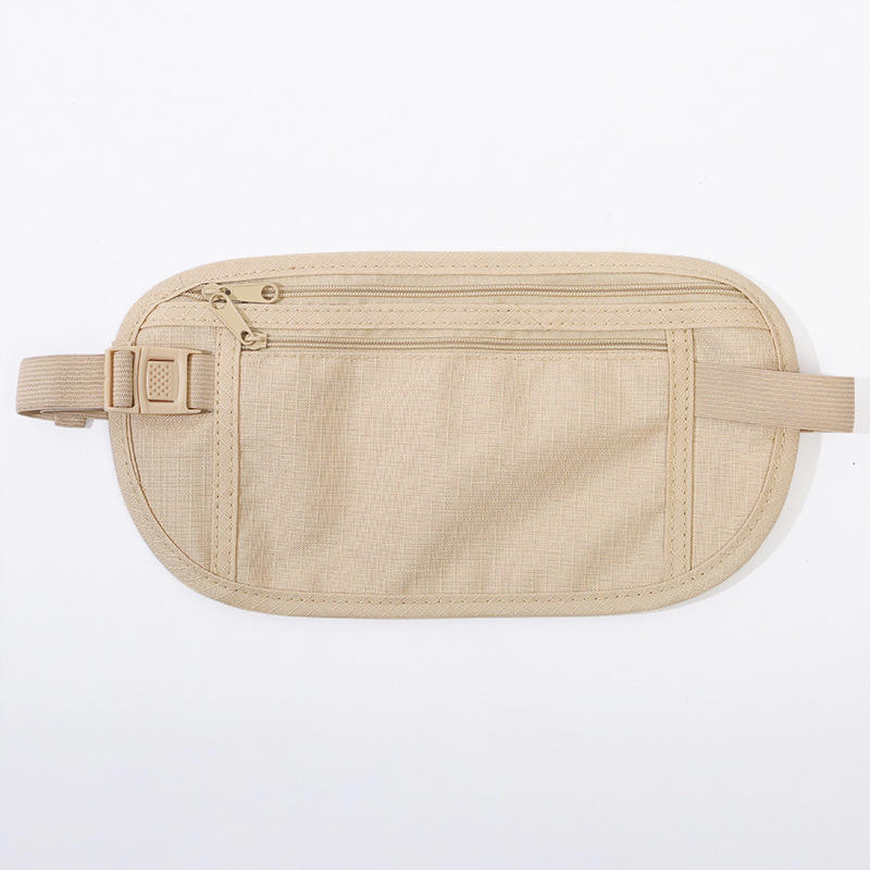 1 шт. Женская простая спортивная сумка на пояс для бега, ультратонкая, невидимая, для путешествий, многофункциональная, водонепроницаемая, для велоспорта бежевый
