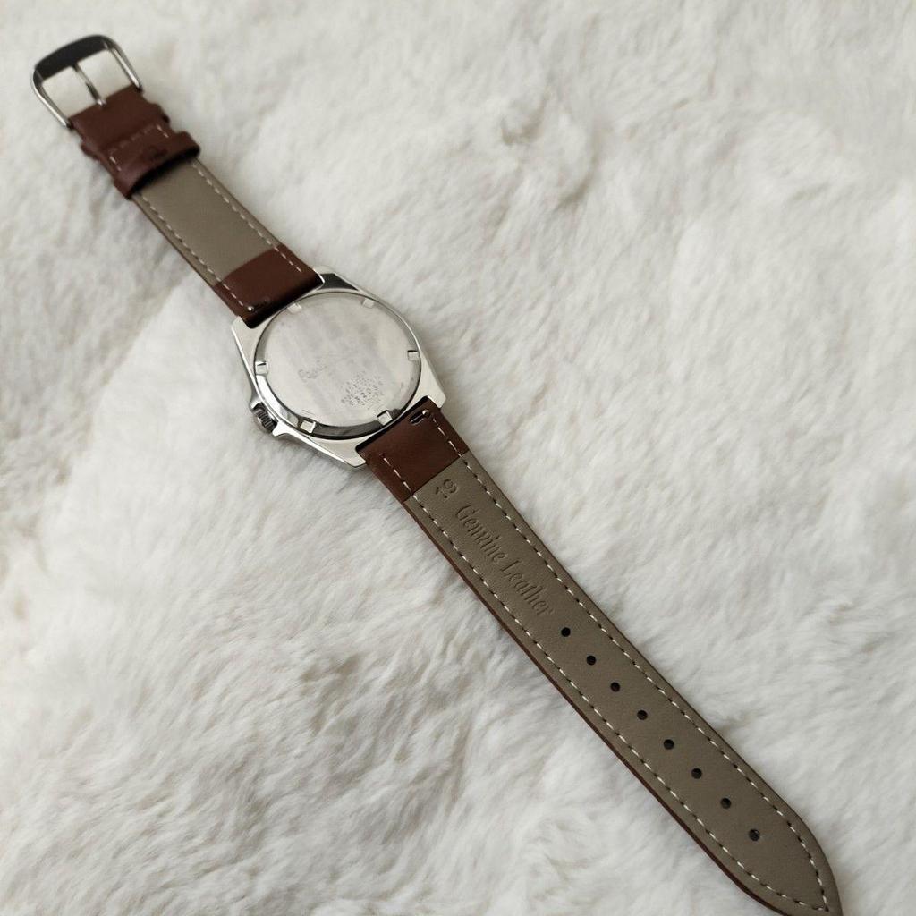 Used [New Belt Replaced! ] Paul Smith  Watch Brown Leather Gray Face
