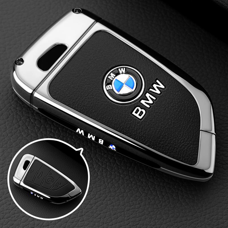 BAGG9 Car Sticker For BMW 1 3 5 7 Series X1 X3 X4 X5 F10 F15 F16 F20 F30 F18 F25 M3 M4 E34 Key Case Cover Alloy Shell Holder Keychain