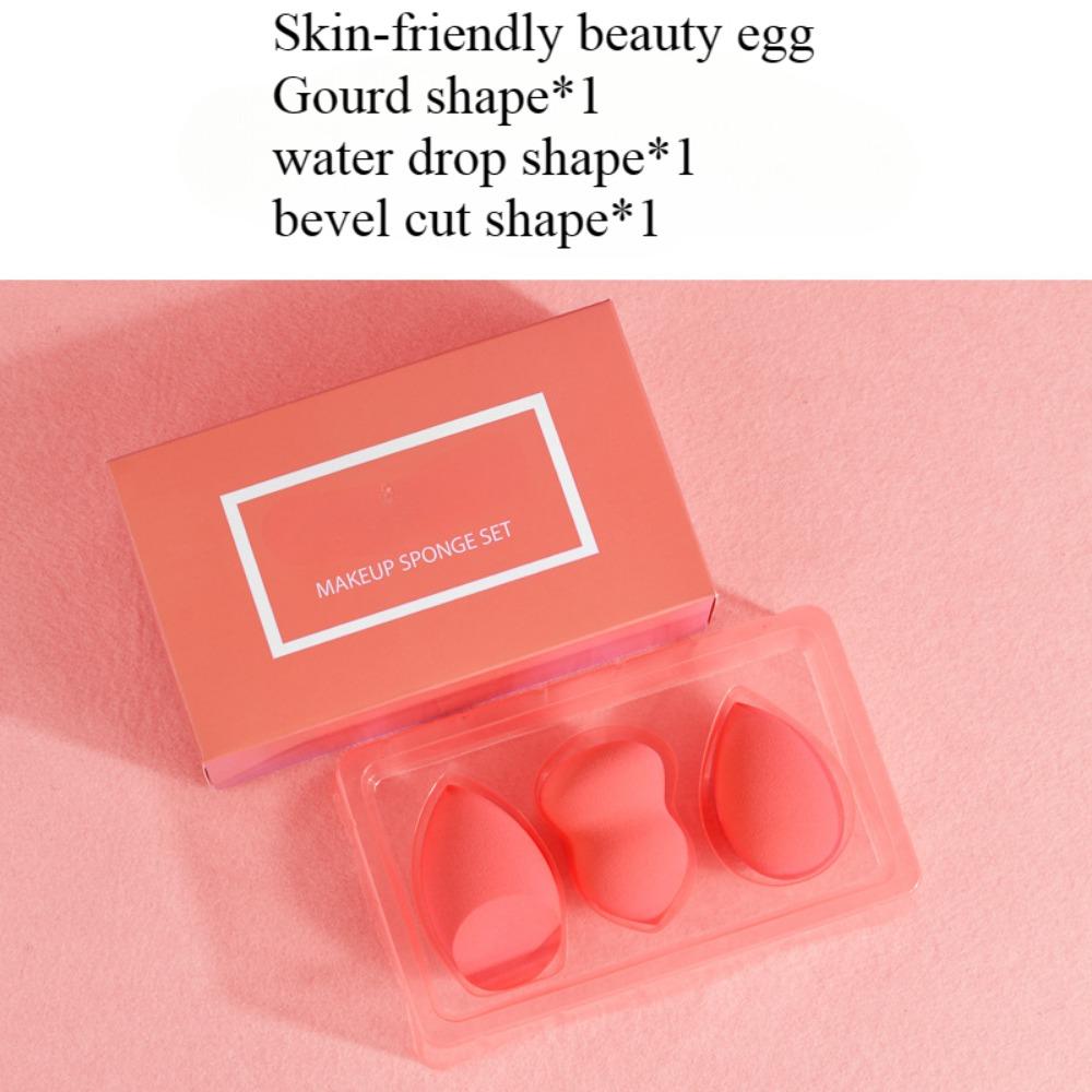 

Набор спонжей для макияжа, без латекса и с высоким разрешением, набор из 3 косметических спонжей Wonder Blender для пудры, крема и жидкости, супер мягкий Wonder Beauty Cosmetic three sets of boxes