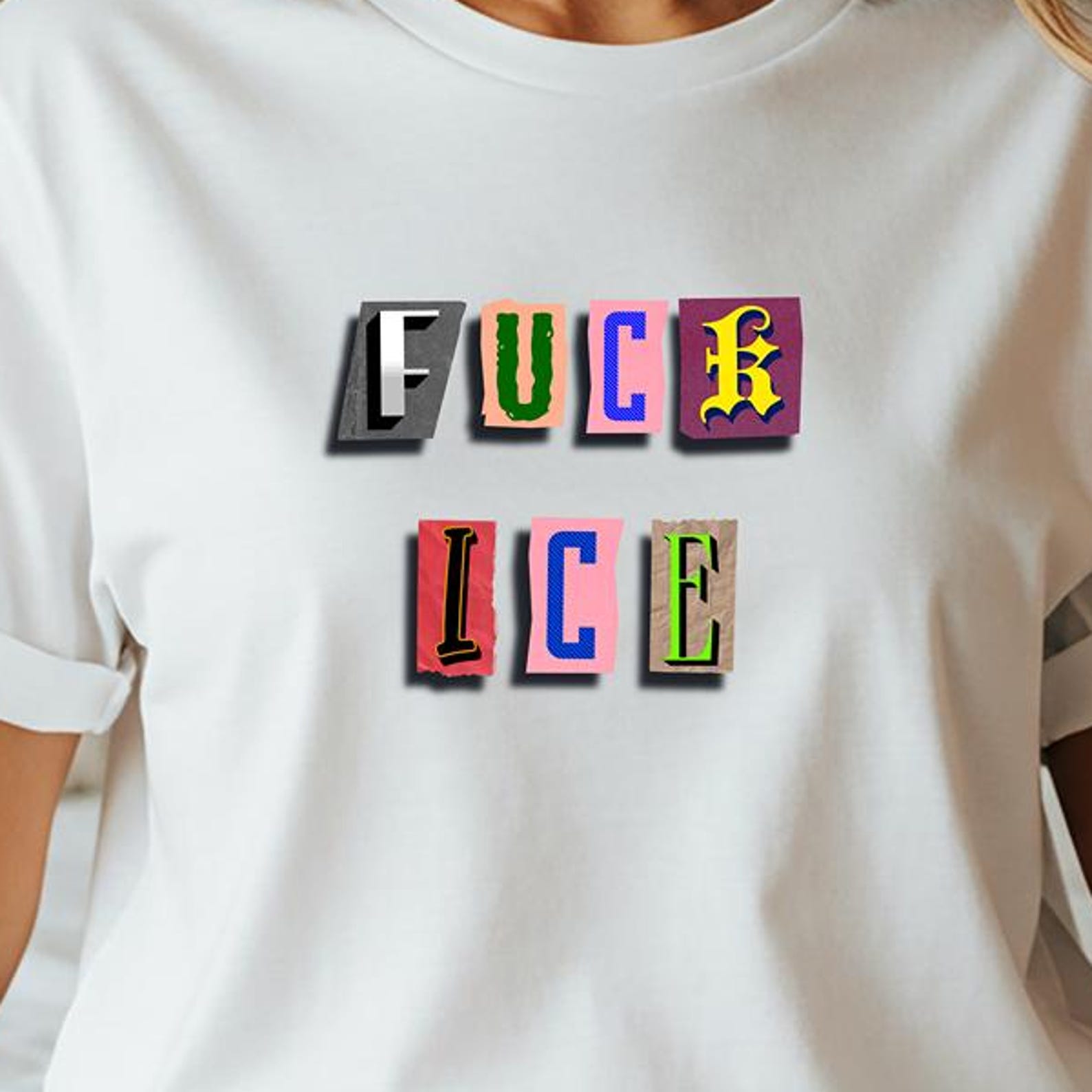 Anti ICE Protest T-Shirt, Political Activism Graphic Tee S