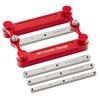 Aluminum Alloy Center Gauge Woodworking Marking Tool Set Durable Scribe Line Locator with Interchangeable Marking Bars