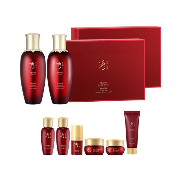 

Sooryehan Hyobidam Ферментированный базовый набор для ухода за кожей Тонер 150 мл+20 мл, Эмульсия 150 мл+20 мл, Эссенция 5 мл, Крем для глаз 5 мл, Крем 5 мл, Антивозрастная маска 40 мл