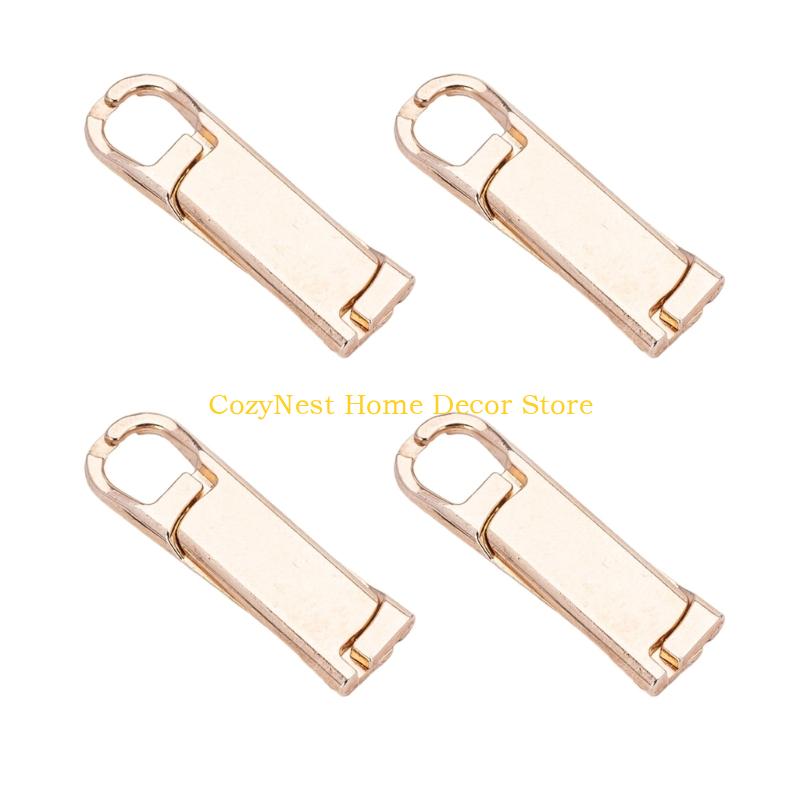 92MF 4Pcs Zippers Puller Replacements Detachable Zippers Puller Sliders for Clothing