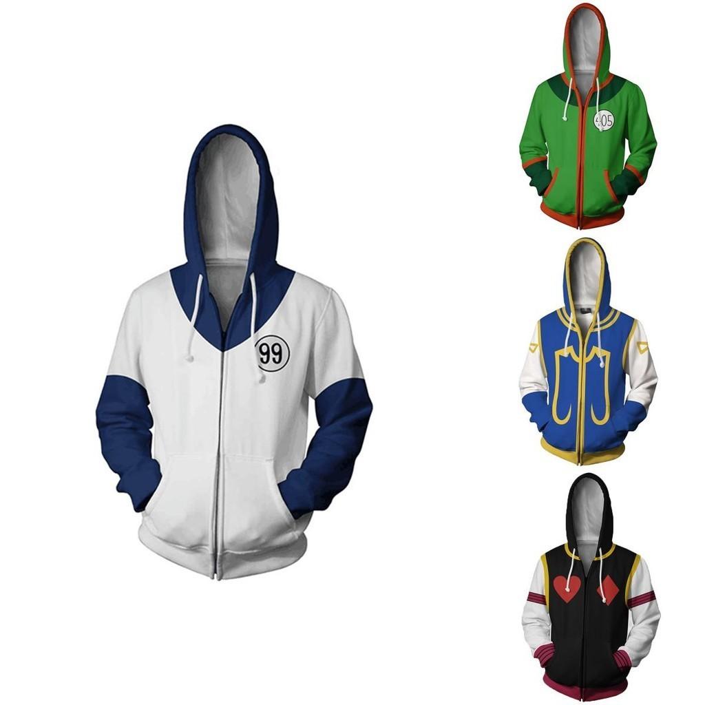 Warm And Cozy Hunter Hunter Hisoka Killua Zipper Jacket Cosplay Costume Hoodie