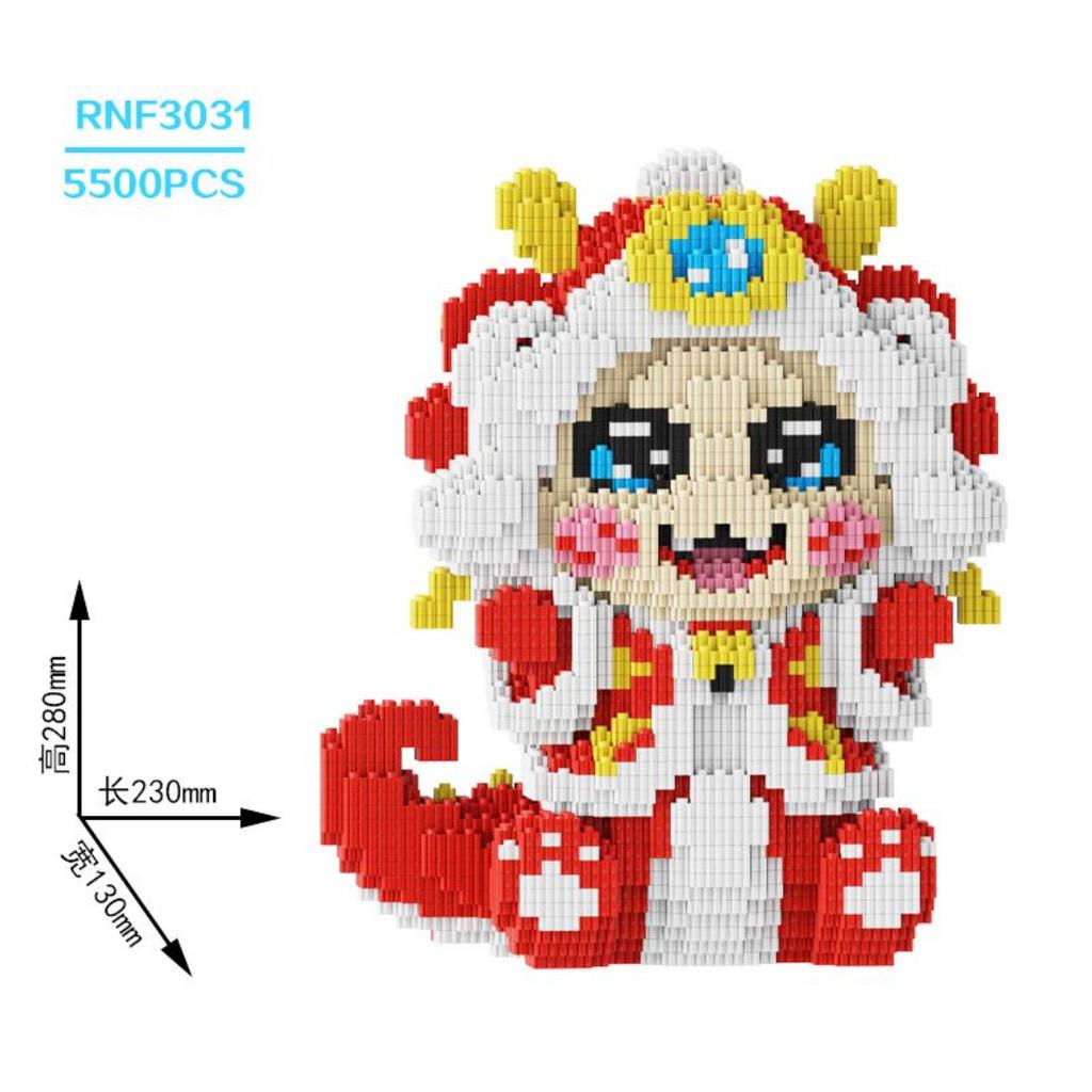 Magic Child Nezha Building Block Small Particles 2025 Boys And Girls Assembled Toys Adult Version Puzzle Gift Ornament