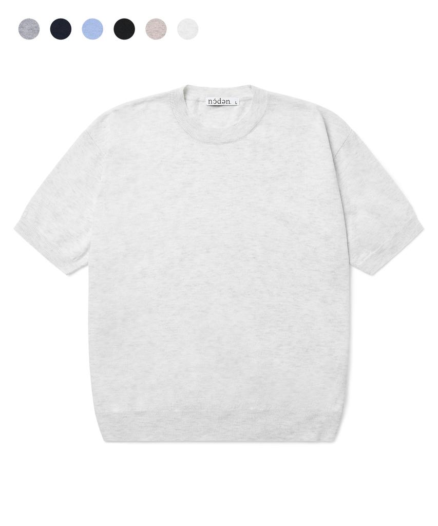 Nodeun Washable Summer Wool Crop Short Sleeve Knit - 6 Colors
