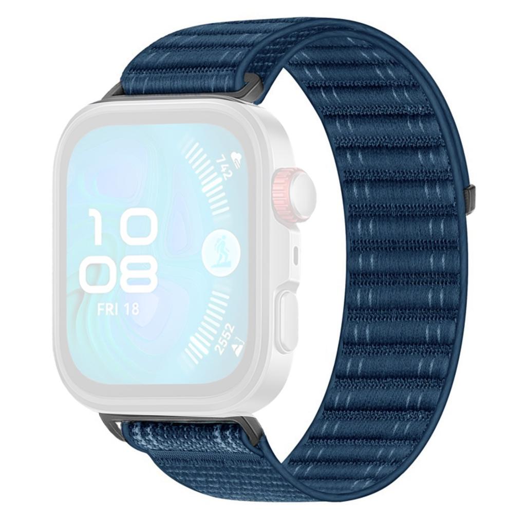 Woven Nylon Watch Band for Huawei Watch Fit 4 Pro/Fit 4/Fit 3 Breathable Magic Tape Closure Replacement Strap