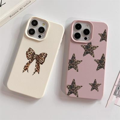 Modisches Leo-Print-Fliege-Stern-Handyhülle Für Samsung Galaxy A07 A55 A54 A36 A35 A37 A57 A26 A25 A24 A16 A15 A14 A52 Hülle