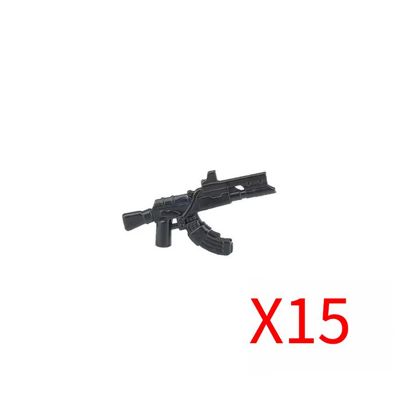 Military Soldiers Figures Weapons Building Blocks Accessories Two-color Guns Assault Sniper Rifles M16 M4 Model Bricks Toy Gift