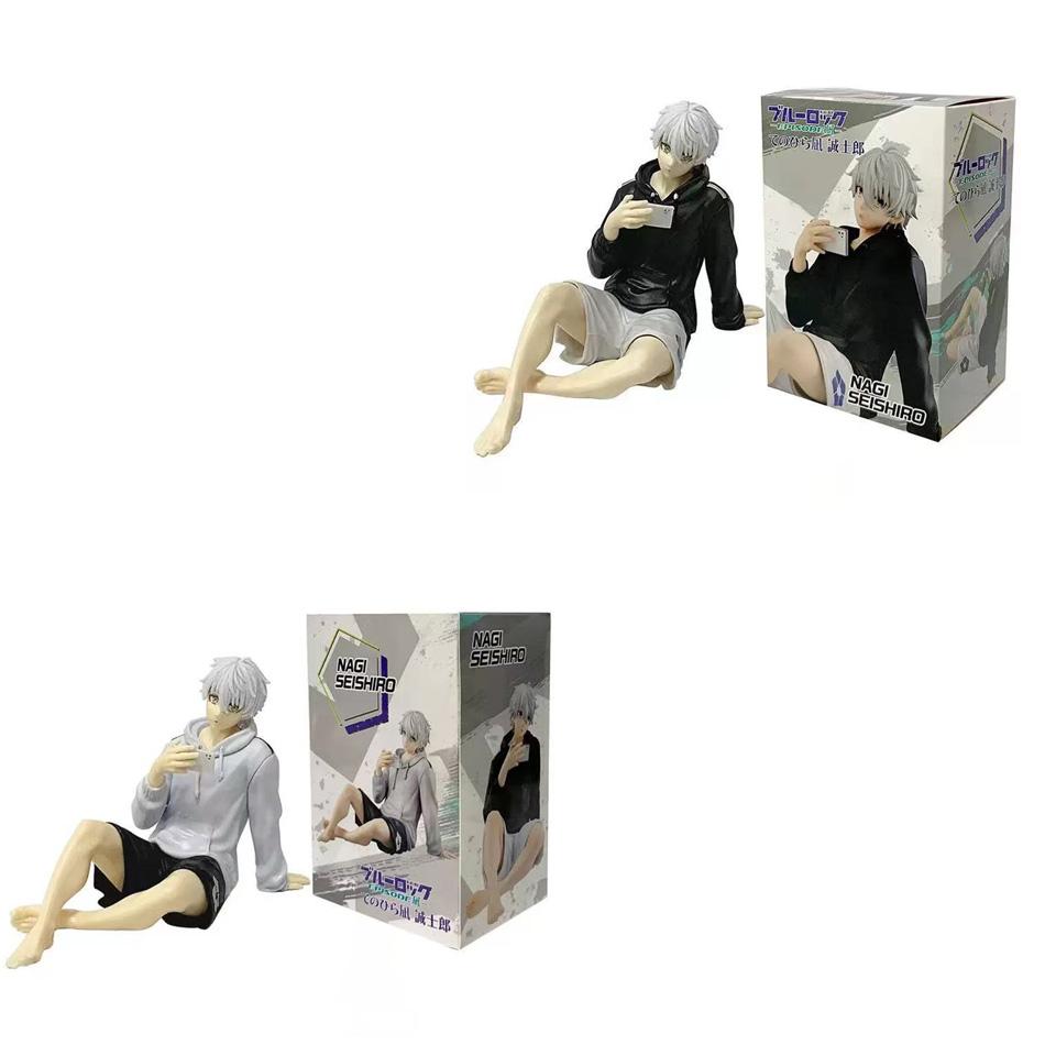 Nagi Seishiro Anime Figure - Sitting Pose Action Figurine Cute Collection Decoration Model Doll for Anime Gifts