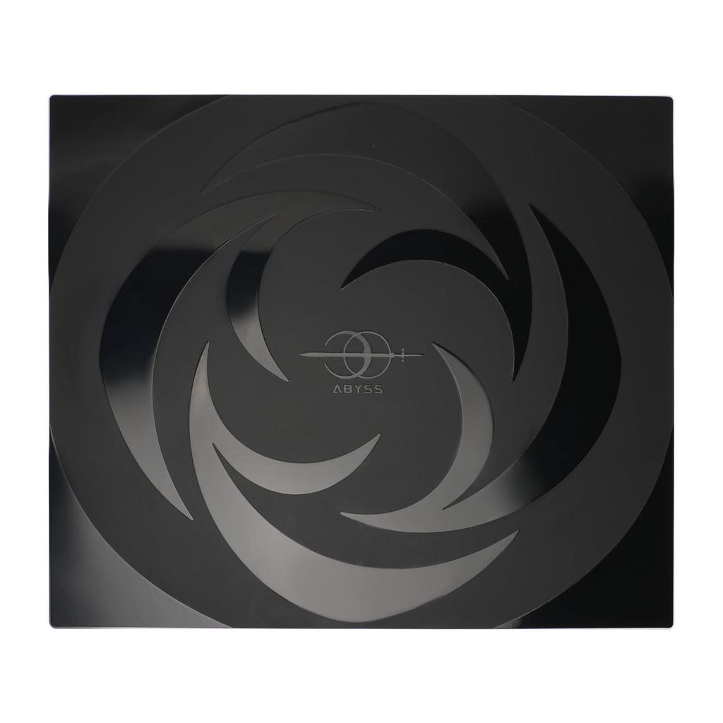 AbyssGaming Ruby Gaming Glass Professional Large XL Size x 3mm Tempered Original Silicone Mousepad, Grade, Speed-Oriented Surface, Illustrated, (490