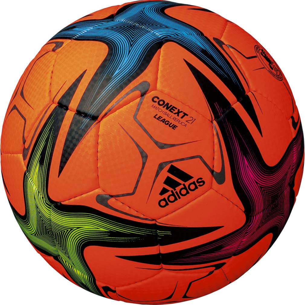 Adidas Connect 21 League Size 5 Soccer AF534OR Ball, Orange,