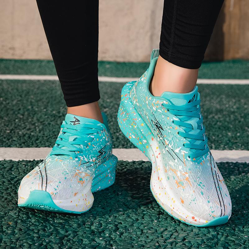 Atmungsaktive Laufschuhe für Herren Damen Dämpfende Trainings-Sneaker Leichte Elastische Trainer Tennis Jogging Sportschuhe