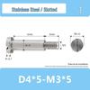 Single-Slot Stainless Steel M3*D4D5 Shoulder Head Bolt with Smooth Shank and Partial Thread