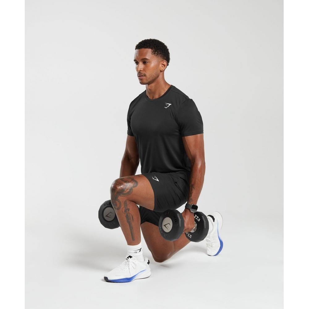 Gymshark Camiseta llegada negra a2a1k bbbb