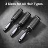 Round Brush Set Blow Drying Curling Ceramic Ion Thermal Barrel Brush Aluminum Barrel Rollers  Anti Static Styling Accessories