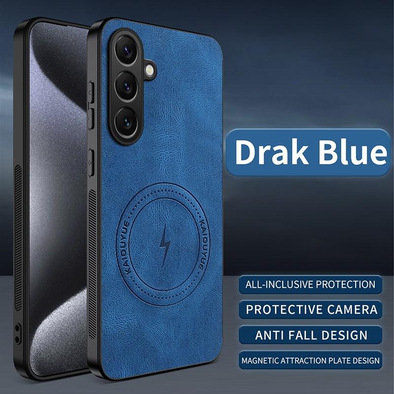 For Samsung Galaxy A06 A16 A36 A56 A07 A17 A37 A57 A15 A55 A14 A54 A52 A53 Case Magnetic PU Leather Protection Phone Back Cover