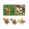 Animal Sculpture Garden Statue Ornaments Decoration Pine Cone Decorative Straw Squirrel Figurine