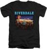 A&E Designs Riverdale Slim Fit V-Neck T-Shirt Pops Chock'Lit Shoppe Black Tee