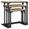 Coffee Tables, Nesting, 3 Pcs, Sonoma Oak