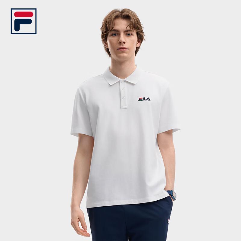 FILA Men s Knitted Short-Sleeve Polo Shirt M