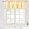 Small Fresh Grid Short Curtains Suitable for Parties Living Rooms Dining Rooms Kitchens Daily Home Decoration