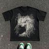 Classic Y2k Gothic Style High Street TShirt Print Oversized T Shirt Harajuku Round Neck Cotton Tops 2026 Summer Unisex Unisex Tops