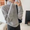 New Autumn and Winter Gray Turtleneck Thickened Sweater Women's Lazy Style Solid Color Knitted Sweater Women's Bottoming Trend
