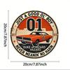 Dukes of Hazzard Vintage Metal Tin Sign Retro Wall Art Random Hole Metal Foil Engraving Cafe Bar Man Cave Gift