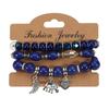 3pcs/Set Boho Style Beaded Charm Bracelets Long Wrap Jewelry Set With Colorful Gems for Women Party Accessories Gifts