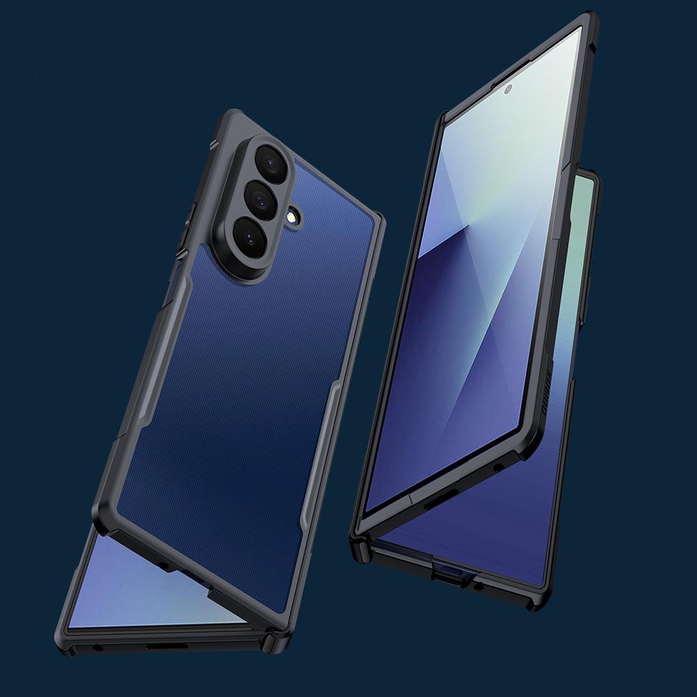 XUNDD For Samsung Galaxy Z Fold7 5G Case TPU+Acrylic Phone Cover with Front Screen Protector