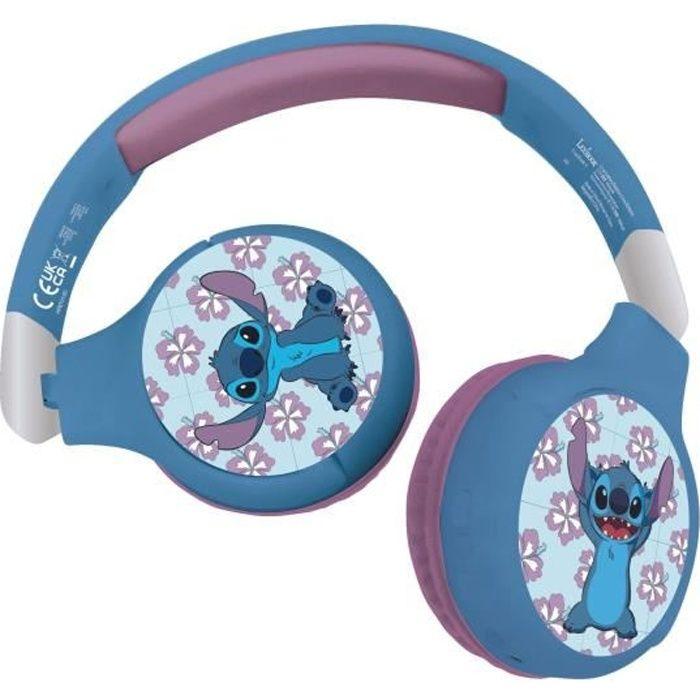 LEXIBOOK - Casque audio Bluetooth® et filaire 2 en 1 - Pliable et ajustable - Disney Stitch