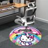 Hello Kitty Rainbow Office Round Area Rug,  Under Office Chairs Bedroom Living Room Home Decor a0908131