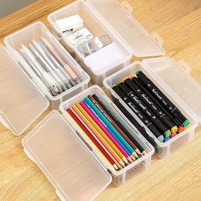 1Pc Transparent Bleistift Fall Skizze Kunststoff Bleistift Fall Lagerung Fall Bleistift Fall