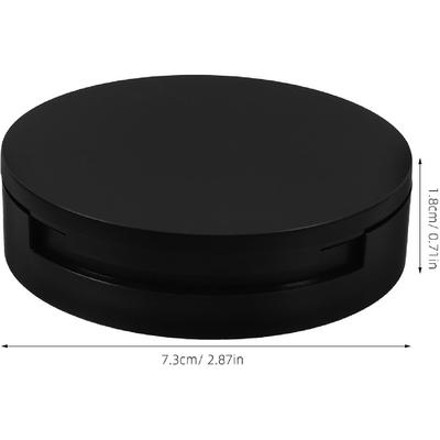 PRETYZOOM Fake Puff Case for Diversion Black Loose Container Secret Hidden Case Safe Hiding Compartment for Keys Cash Valuables Jewelry,