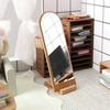 1/12 Dollhouse Wooden Full-length Mirror Model Furniture Ornament Doll House Micro Scene Decor Accessories
