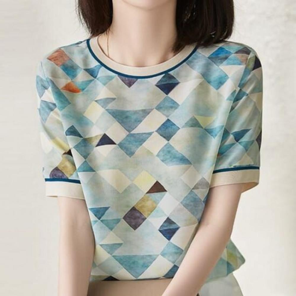 Navava Women CrysTal Touch Cool ShorT Sleeve T shirT nT2681