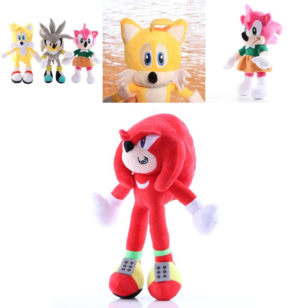 Adorable 28cm Sonic The Hedgehog Shadow Amy Rose Knuckle Tail Plush Toy For All Ages