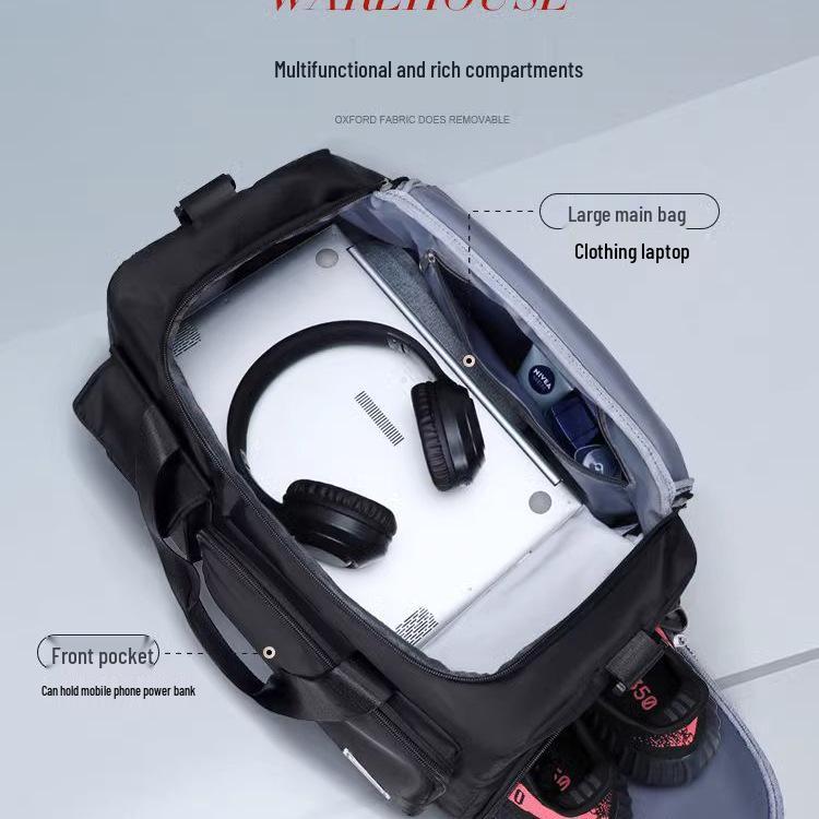 Men's Large Capacity Oxford Cloth Travel Bag - Lightweight, Handheld, and Perfect for Short Trips, Sports, or School Use