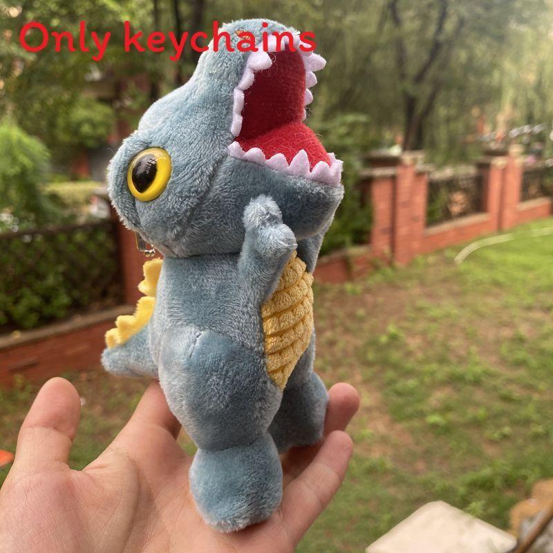 T Rex Dinosaur Plush Key Holder With Embroidery Design For Bag Decor Gifts And